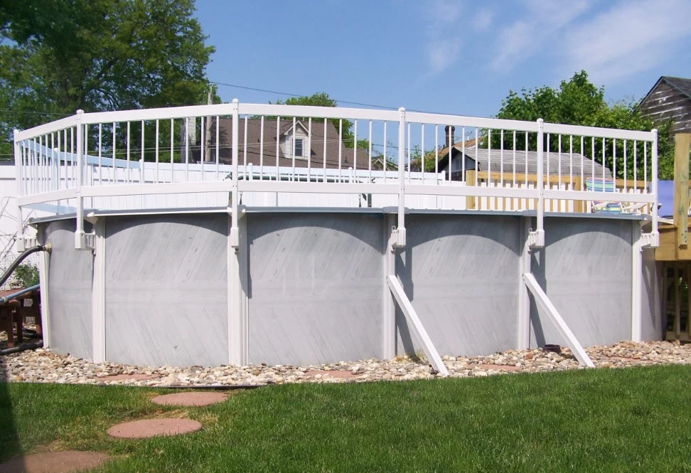 24" Resin Above Ground Pool Fence Base Kits 9 24" Resin Above Ground Pool Fence Base Kits - Image 7