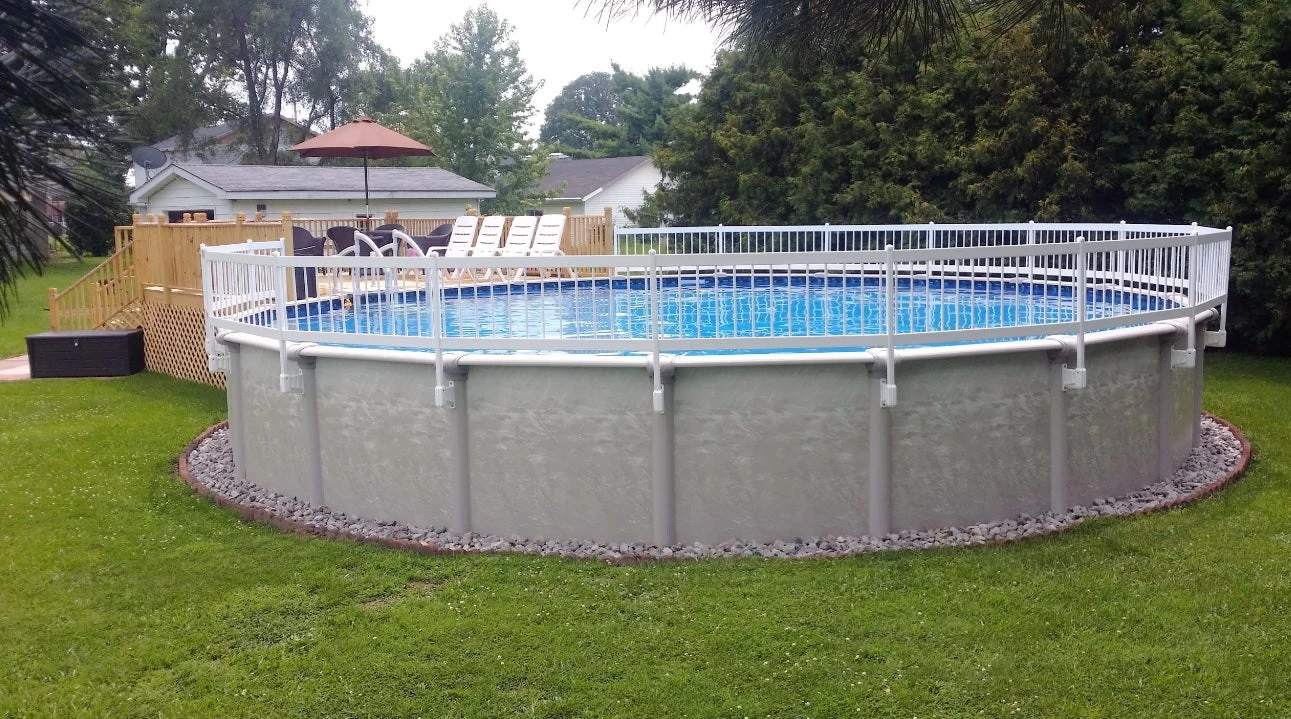 24" Resin Above Ground Pool Fence Base Kits 8 24" Resin Above Ground Pool Fence Base Kits - Image 6