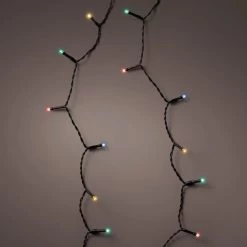 String Of 96 LED Battery Operated Fairy Lights (8 Function Twinkle Effect Multi-Colored)