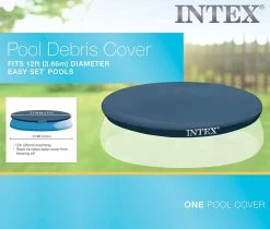 12' X 12" Easy Set Inflatable Pool Cover From Intex