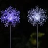 Solar Powered Motion LED Snowflake Garden Lights -Outdoor Garden Living 162623