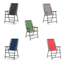 Bungee Oxford Folding Chairs -Outdoor Garden Living 165303 6
