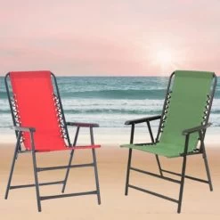 Bungee Oxford Folding Chairs -Outdoor Garden Living 165303 8