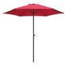 7.5' Market Bronze Frame Red Canopy Umbrella 2 7.5' Market Bronze Frame Red Canopy Umbrella -Outdoor Garden Living 182836