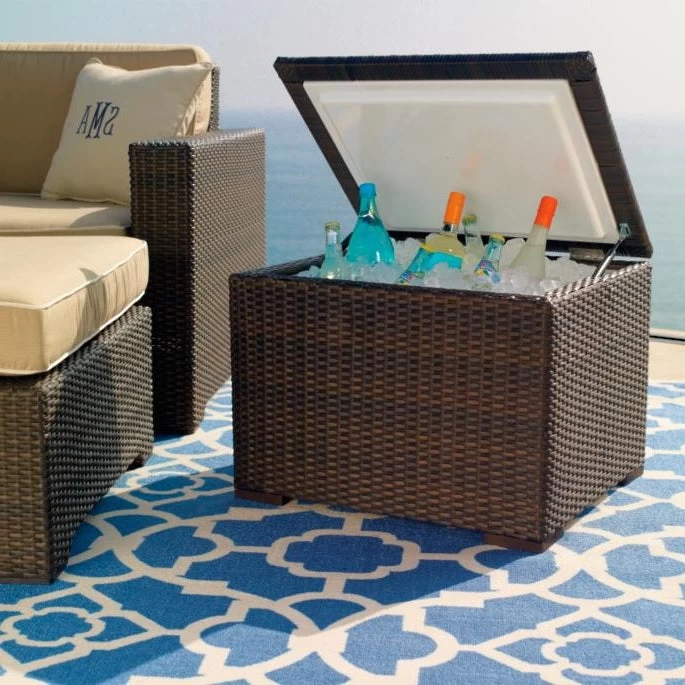 Wicker Aspen Ice Chest End Table 3 Wicker Aspen Ice Chest End Table