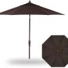9' Auto Tilt Market Bronze Frame Walnut Canopy Umbrella -Outdoor Garden Living 184007 f3c4c2ff 6e19 4401 be99 ba85670493f9