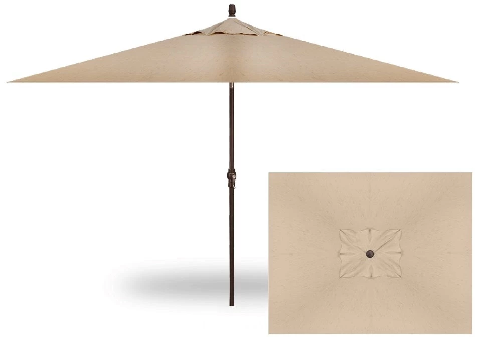6.5' X 10' Rectangular Market Bronze Frame Cream Canopy Umbrella 3 6.5' X 10' Rectangular Market Bronze Frame Cream Canopy Umbrella