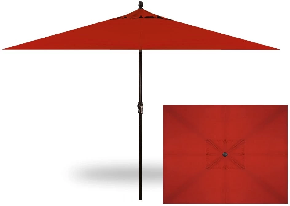 6.5' X 10' Rectangular Market Black Frame Really Red Canopy Umbrella 3 6.5' X 10' Rectangular Market Black Frame Really Red Canopy Umbrella