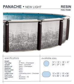 Vogue Panache 54" Resin Above Ground Swimming Pool -Outdoor Garden Living 185660 4 7d76086f e7f8 45cd b105 7d27cbcf7135