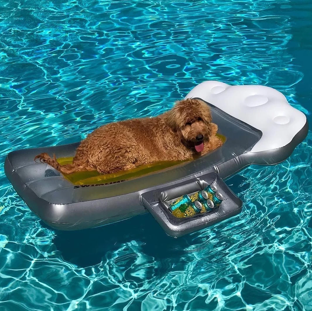 Swimline Inflatable Beer Mug Pool Float With Ice Chest 4 Swimline Inflatable Beer Mug Pool Float With Ice Chest - Image 2