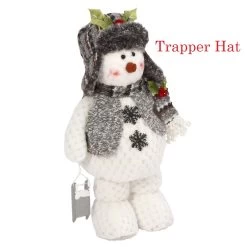 16" Plush Standing Snowman Decorative Figurines 11 16" Plush Standing Snowman Decorative Figurines -Outdoor Garden Living 195300 3