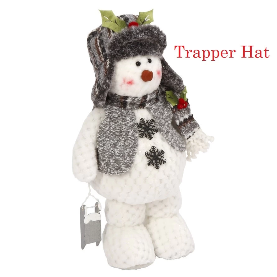 16" Plush Standing Snowman Decorative Figurines 7 16" Plush Standing Snowman Decorative Figurines - Image 5