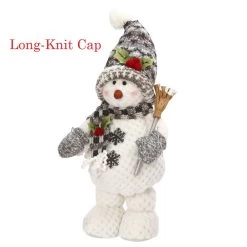 16" Plush Standing Snowman Decorative Figurines 10 16" Plush Standing Snowman Decorative Figurines -Outdoor Garden Living 195300 4
