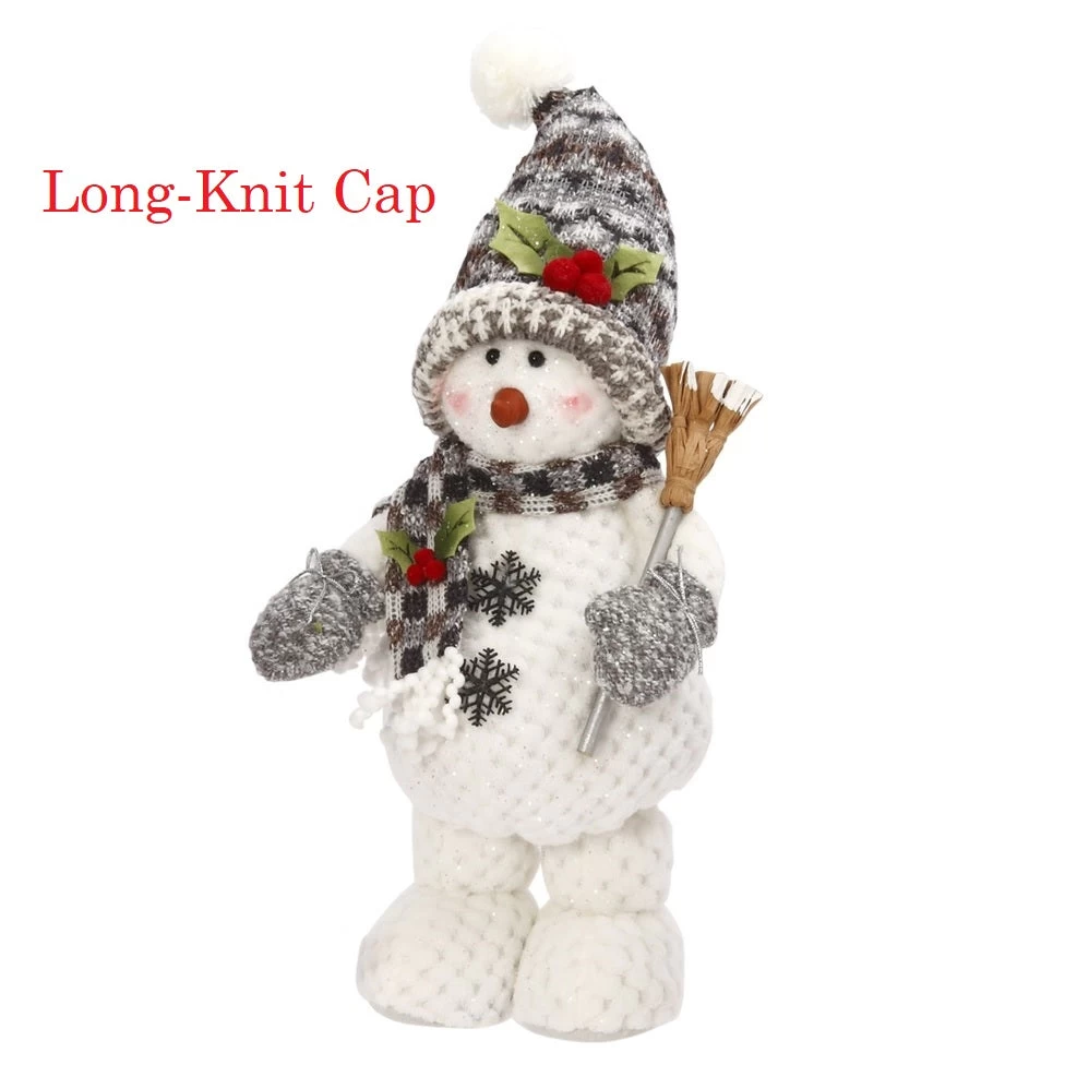 16" Plush Standing Snowman Decorative Figurines 6 16" Plush Standing Snowman Decorative Figurines - Image 4