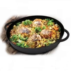 Big Green Egg Pre-Seasoned 14" Cast Iron Skillet -Outdoor Garden Living 205023