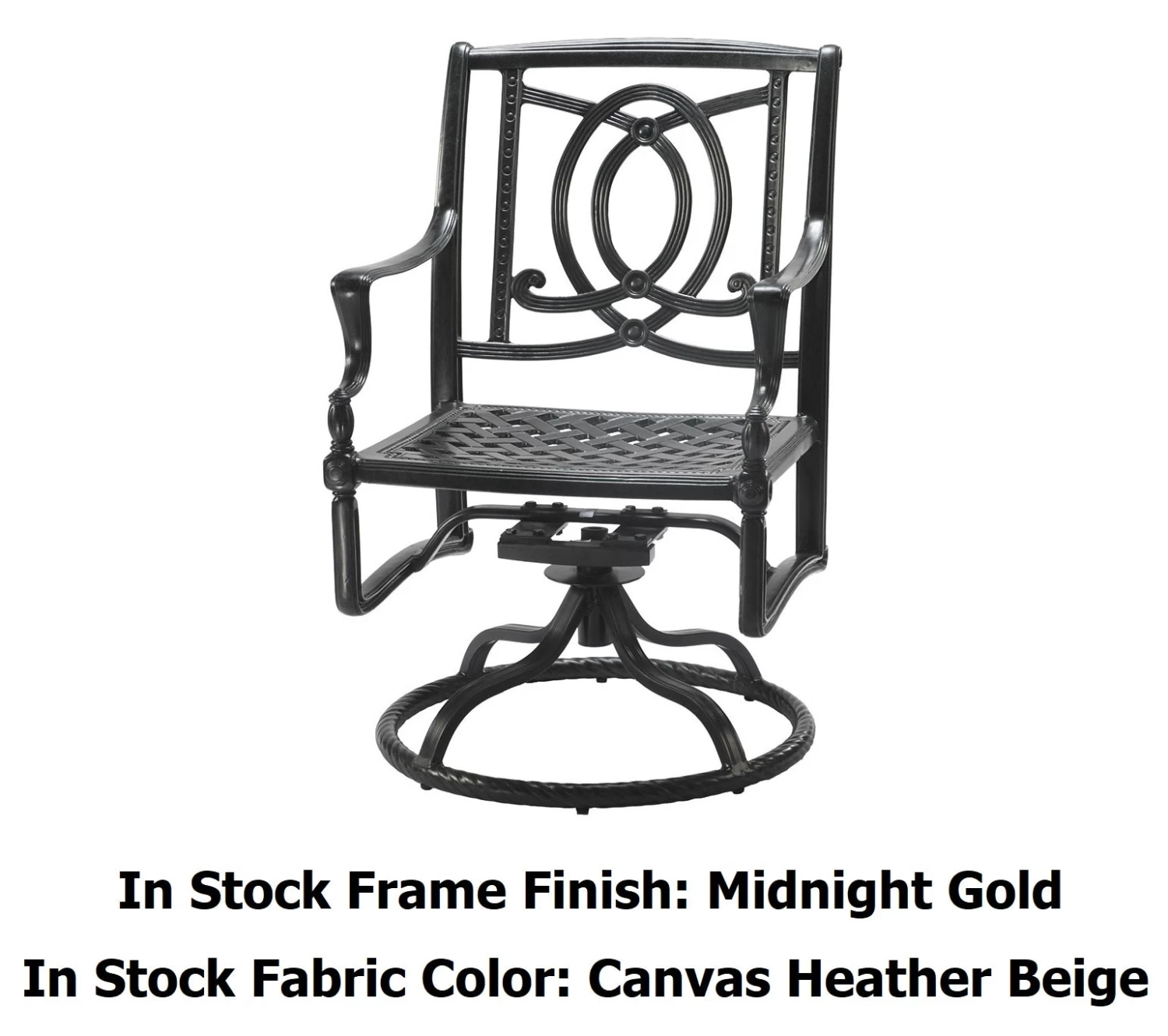 GES Bel Air Cast Aluminum Cushioned Patio Dining Sets 4 GES Bel Air Cast Aluminum Cushioned Patio Dining Sets - Image 2