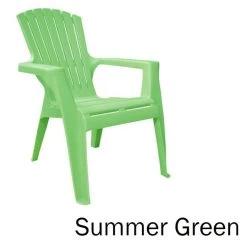 Kids Resin Stacking Adirondack Chairs -Outdoor Garden Living 224543 2