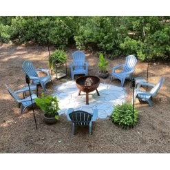 Kids Resin Stacking Adirondack Chairs -Outdoor Garden Living 224543 9