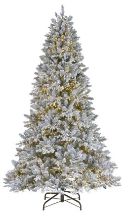 7.5' Snowy Wellington Fir PowerConnect™ Pre-Lit Artificial Christmas Tree