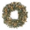 Crystal Elegance Pine Pre-Lit Artificial Christmas Wreaths -Outdoor Garden Living 231831