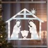 Illuminated Nativity Window Silhouette 2 Illuminated Nativity Window Silhouette -Outdoor Garden Living 238342