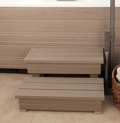 Hot Spring Limelight® Everwood Spa Steps -Outdoor Garden Living 249263