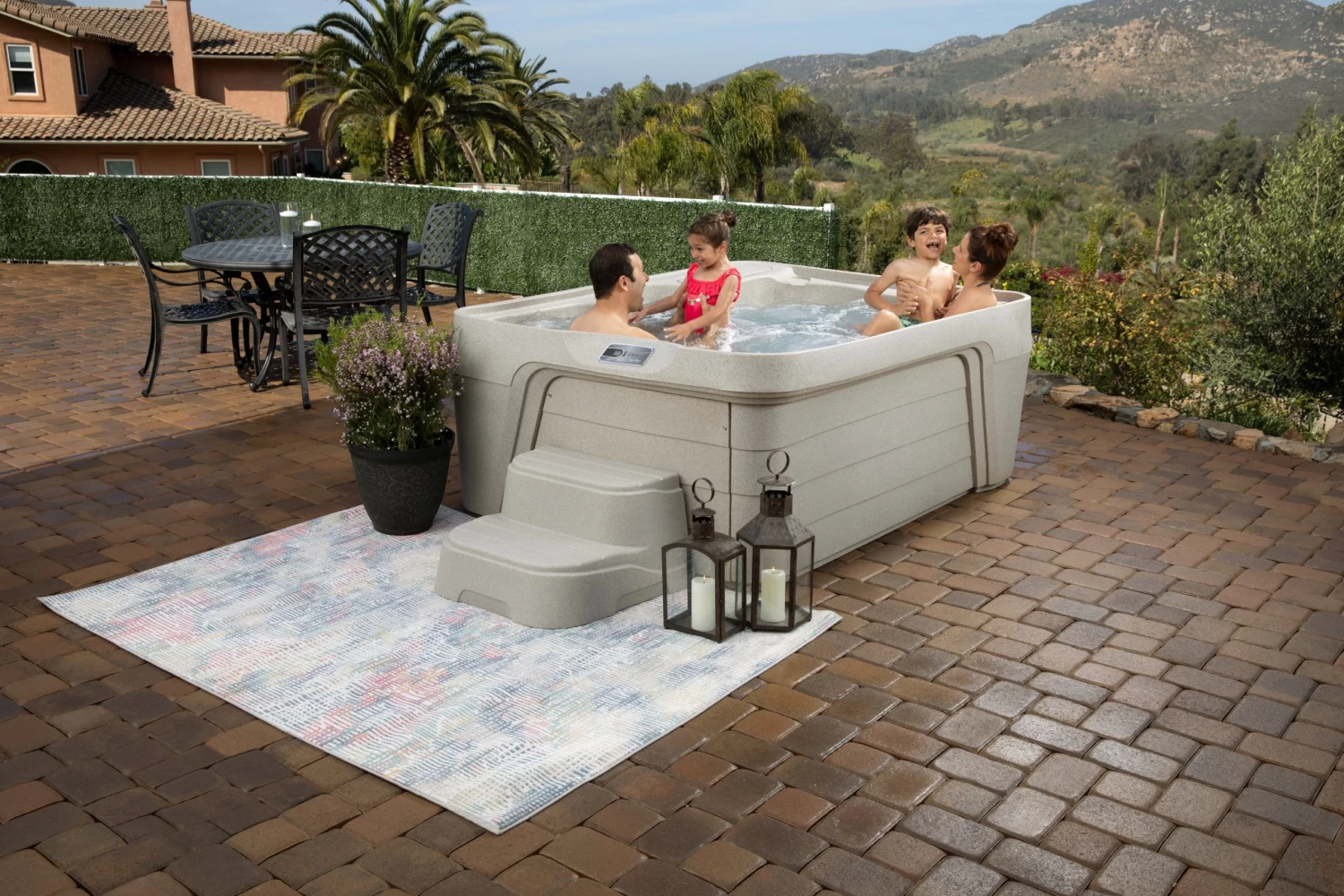 Straight Sand Roto Molded Spa Steps For Mini, Azure, Monterey, Excursion & Premier Hot Tubs 7 Straight Sand Roto Molded Spa Steps For Mini, Azure, Monterey, Excursion & Premier Hot Tubs - Image 5