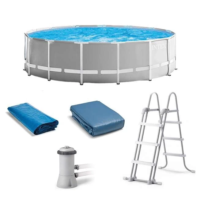 Intex 15' X 48" Prism Frame™ Swimming Pool Set 11 Intex 15' X 48" Prism Frame™ Swimming Pool Set - Image 9