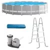 Intex 18' X 48" Prism Frameâ„¢ Swimming Pool Set 1 Intex 18' X 48" Prism Frameâ„¢ Swimming Pool Set -Outdoor Garden Living 250634
