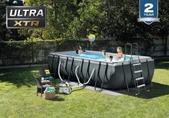 Intex 18' X 9' X 52" Ultra XTR™ Rectangular Frame Pool Set With Sand Filter Pump 15 Intex 18' X 9' X 52" Ultra XTR™ Rectangular Frame Pool Set With Sand Filter Pump -Outdoor Garden Living 250658 4