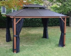 Cambridge Nutmeg Hard Top Gazebos 17 Cambridge Nutmeg Hard Top Gazebos -Outdoor Garden Living 253062 2 e85b0f7b 71c6 4669 ae1a 1d1c37b5f08f