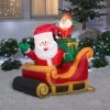 3.5' Airblown® Inflatable Santa And Sleigh By Gemmy -Outdoor Garden Living 253307