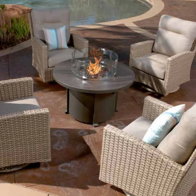 42" Round Aluminum Fire Pit Table 4 42" Round Aluminum Fire Pit Table - Image 2