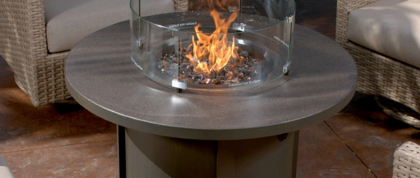 42" Round Aluminum Fire Pit Table 5 42" Round Aluminum Fire Pit Table - Image 3