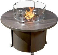 42" Round Aluminum Fire Pit Table