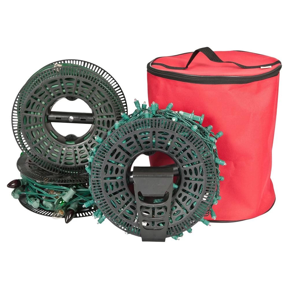 TreeKeeper Santa's Bags Install 'N Store Light Storage Bag With Reels 5 TreeKeeper Santa's Bags Install 'N Store Light Storage Bag With Reels - Image 3