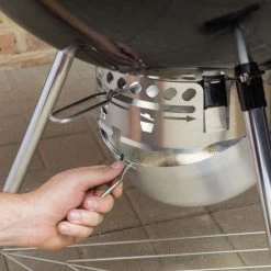 Weber Original Kettle 26" Premium Charcoal Grill -Outdoor Garden Living 3c3afb579af1b8375c7755bf3e732e6a