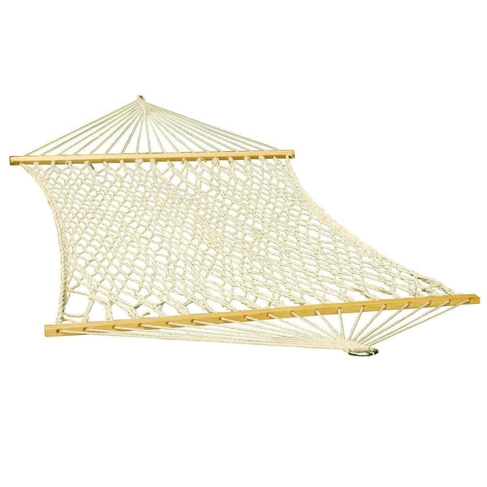 2-Point Single Cotton Rope Hammock With Stand 10 2-Point Single Cotton Rope Hammock With Stand - Image 8