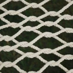 2-Point Single Cotton Rope Hammock With Stand 15 2-Point Single Cotton Rope Hammock With Stand -Outdoor Garden Living 400459 5