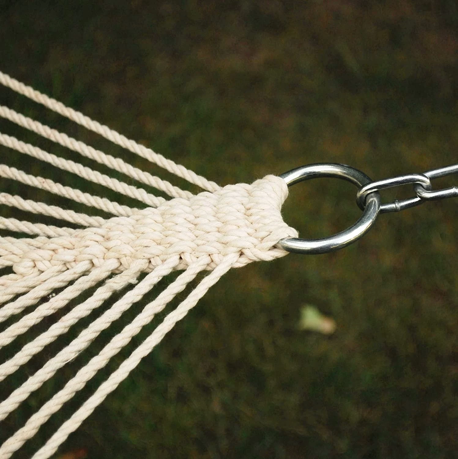2-Point Single Cotton Rope Hammock With Stand 7 2-Point Single Cotton Rope Hammock With Stand - Image 5