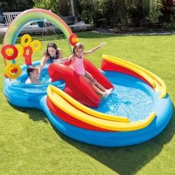 Intex Rainbow Ring Inflatable Play Center 17 Intex Rainbow Ring Inflatable Play Center -Outdoor Garden Living 42edecba51792acc5048845e1d020d85