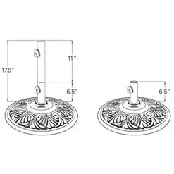 Cast Aluminum Art Deco Umbrella Bases 21 Cast Aluminum Art Deco Umbrella Bases -Outdoor Garden Living 438ed242170fd893b614da9bf6bb54b7 d7669604 20c8 43e4 8aed 112eaba570eb