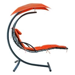 Orange Cloud 9 Hanging Chaise Lounger 12 Orange Cloud 9 Hanging Chaise Lounger -Outdoor Garden Living 4717 ALT4