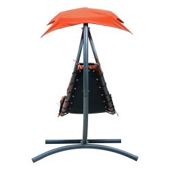 Orange Cloud 9 Hanging Chaise Lounger 13 Orange Cloud 9 Hanging Chaise Lounger -Outdoor Garden Living 4717 ALT5