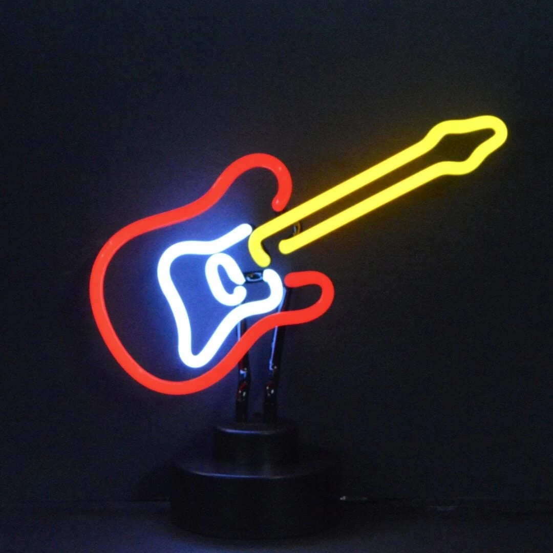 Neonetics Electric Guitar Neon Sculpture 3 Neonetics Electric Guitar Neon Sculpture