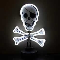 Neonetics Skull And Crossbones Neon Sculpture