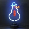 Neonetics Snowman Neon Sculpture -Outdoor Garden Living 4SNOWM