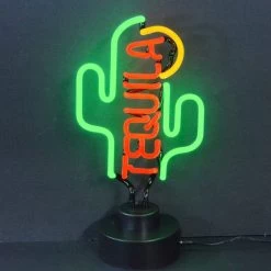 Neonetics Tequila Cactus Neon Sculpture