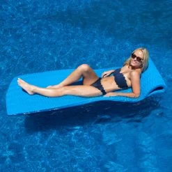 Swimline's Unsinkable SofSkin Blue Floating Pool Mattress