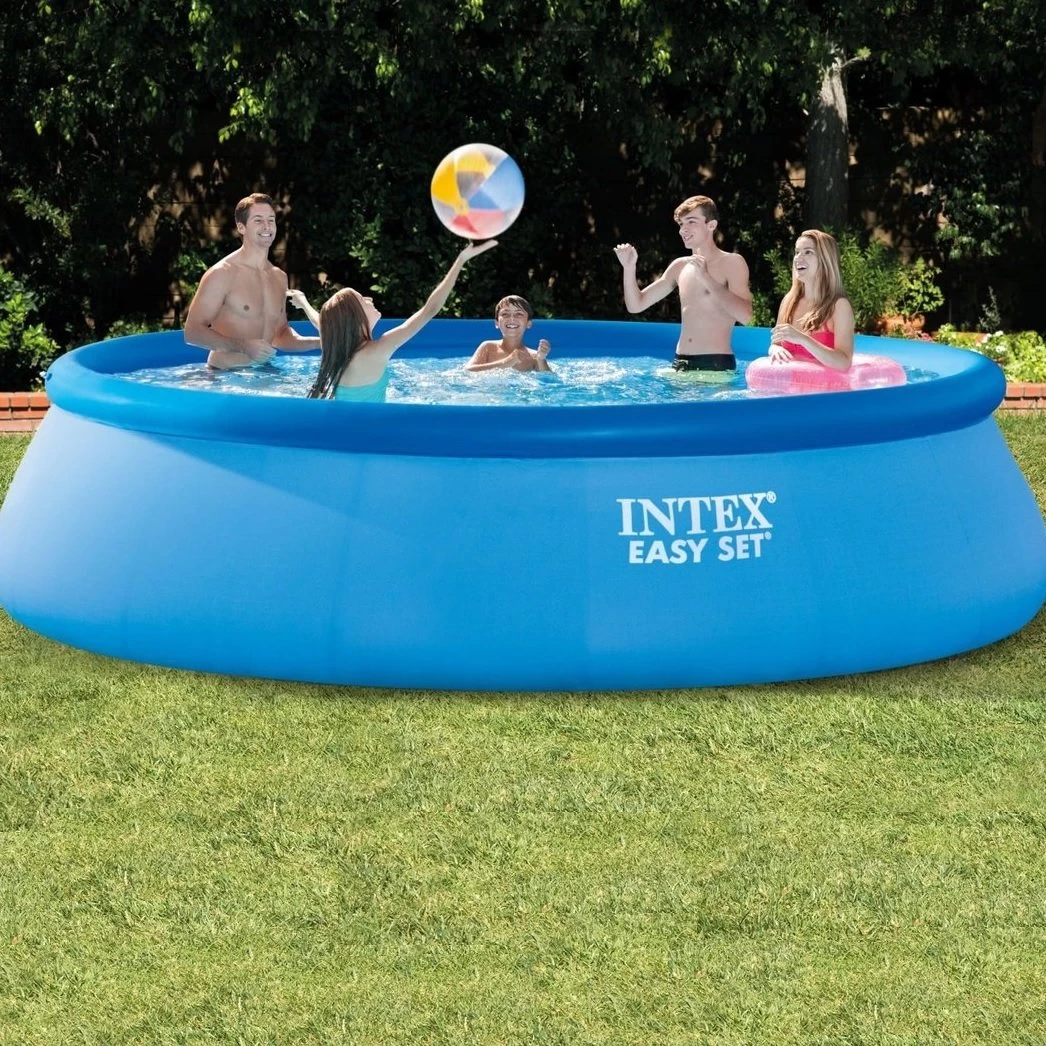 Intex 15' X 42" Easy Set Round Swimming Pool Complete Set 3 Intex 15' X 42" Easy Set Round Swimming Pool Complete Set